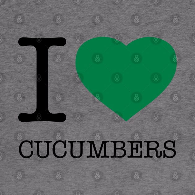 I LOVE CUCUMBERS Green Heart by eyesblau